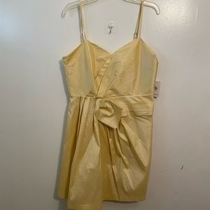 Calvin Kline size 12 dress 👗 yellow/gold, new with tag, polyester and spandex